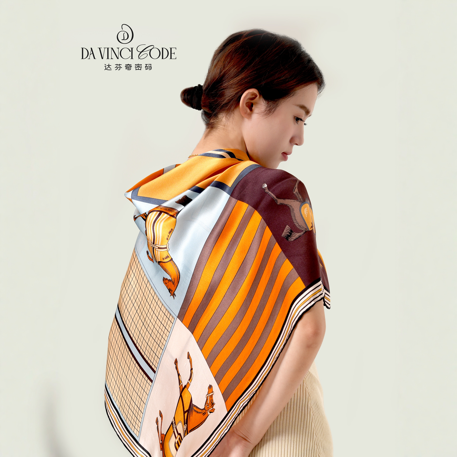 达芬奇密码真丝桑蚕丝围巾丝巾女