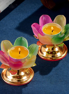 桌面琉璃酥油灯灯座家用用品