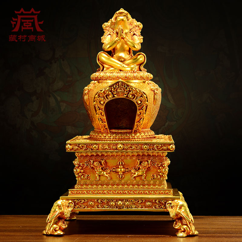 藏村铜中式客厅护摩炉