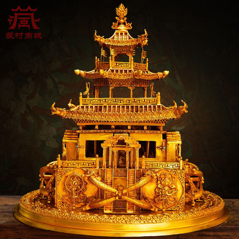 藏村全鎏金二十寸二十一度母坛城室内家用立体浮雕铜摆件,家居饰品,装饰摆件,淘宝优惠券,粉丝福利购,淘宝优惠卷
