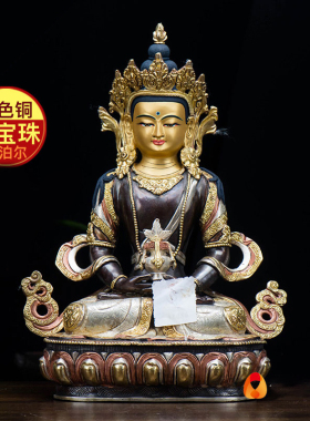 紫铜鎏金鎏银尼泊尔手工摆件