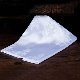 西藏庆典送礼用品西藏提花八吉祥藏族哈达 长260cm*48cm白色哈达