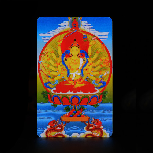 彩印小唐卡亚克力卡片随身卡牌