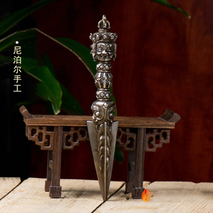 藏村 普巴金刚杵尼泊尔手工做旧天铁西藏现代供具金刚橛