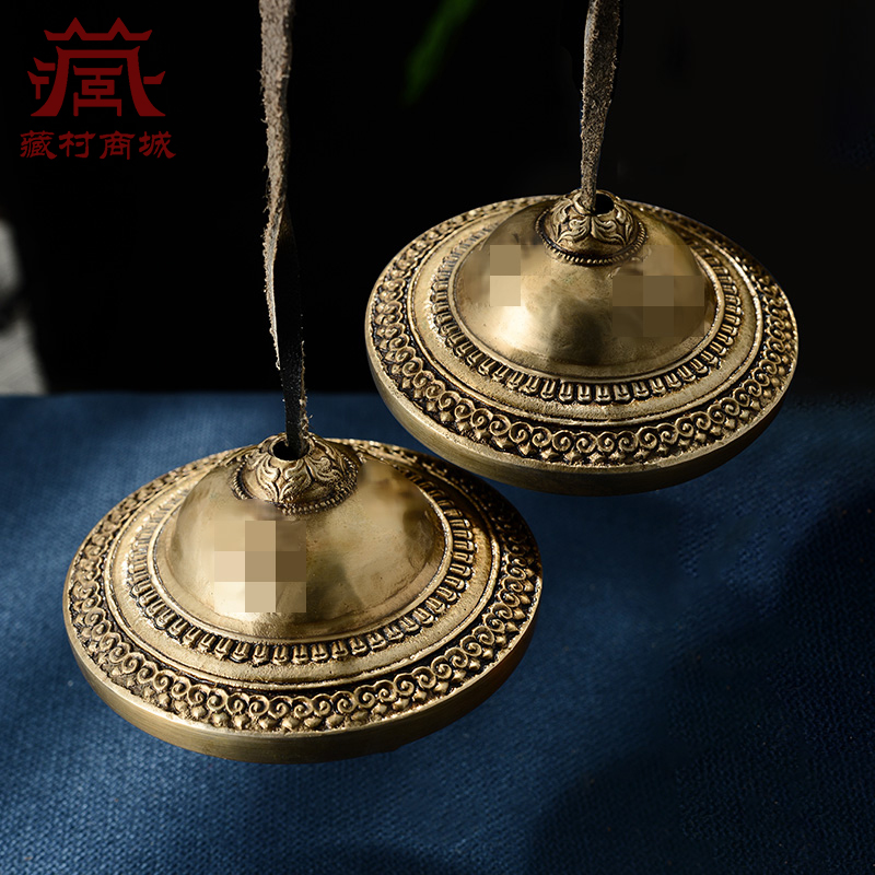 尼泊尔手工丁夏铜碰铃打击乐器撞铃冷门民族传统乐器便携式铃钹