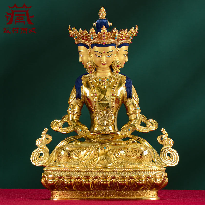 大日如来10寸铜鎏金铜像用品家居桌面铜民族风铜像摆件,家居饰品,装饰摆件,淘宝优惠券,粉丝福利购,淘宝优惠卷