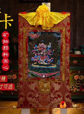 矿物颜料画心唐卡挂画
