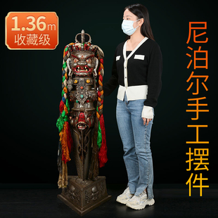 尼泊尔手工普巴金刚杵金刚橛家居摆件手持杵三面普巴D款
