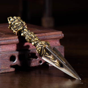 客厅家用室内尼泊尔手工上铜下铁普巴金刚杵金刚橛 供具