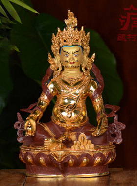 现代家居装饰品铜半鎏金人物摆件