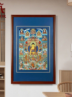 家居装饰画释迦牟尼唐卡挂画