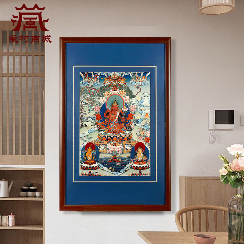 地藏王矿物颜料唐卡挂画像