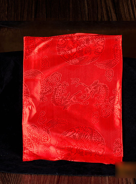 西藏庆典用品送朋友西藏提花龙纹哈达 157cm*24cm红色