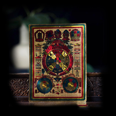 亚克力防水金色小唐卡随身卡