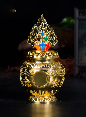 财神宝瓶案前用品摆件