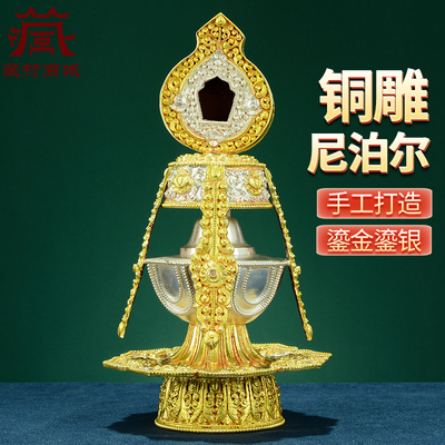 尼泊尔手工铜鎏金鎏银工艺