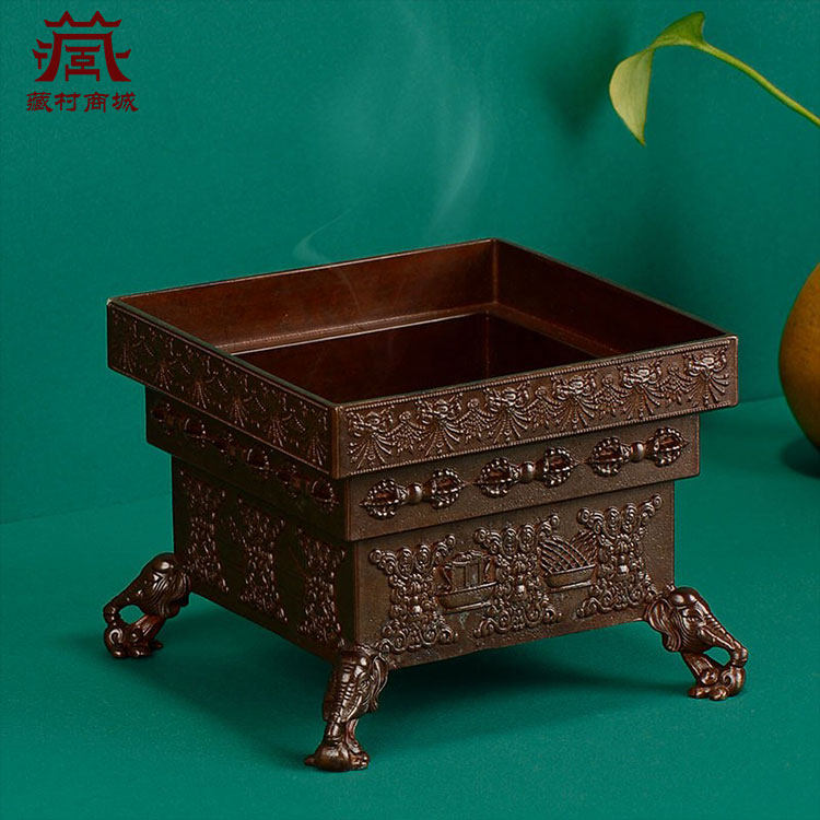 铜烟供煨桑炉盘火供盘施食盘吉祥烟供坛城火供烟供炉