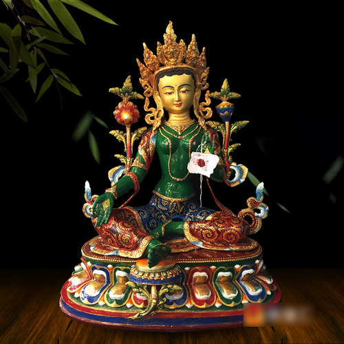 尼泊尔手工铜像摆件15寸