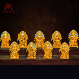 9仙公 精工铜雕室内家用 铜像摆件 九仙公 藏村全鎏金