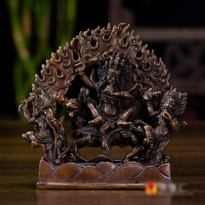 尼泊尔手工铜像艺术品摆件