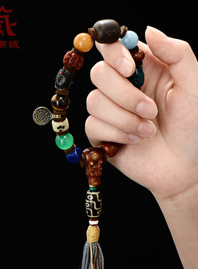 多宝玛瑙手串盘玩手链