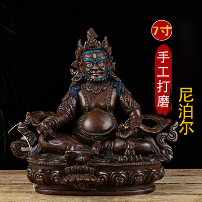 手工雕花尼泊尔摆件铜像