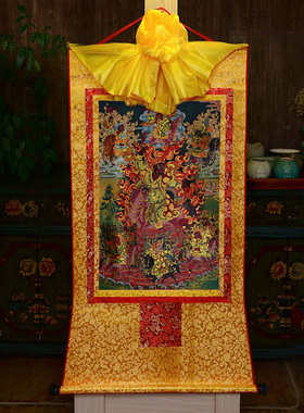 镀金唐卡玄关装饰挂画