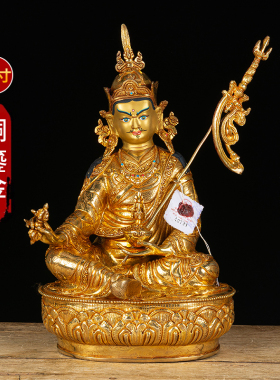 莲花生大士尼泊尔铜像铜手工制作