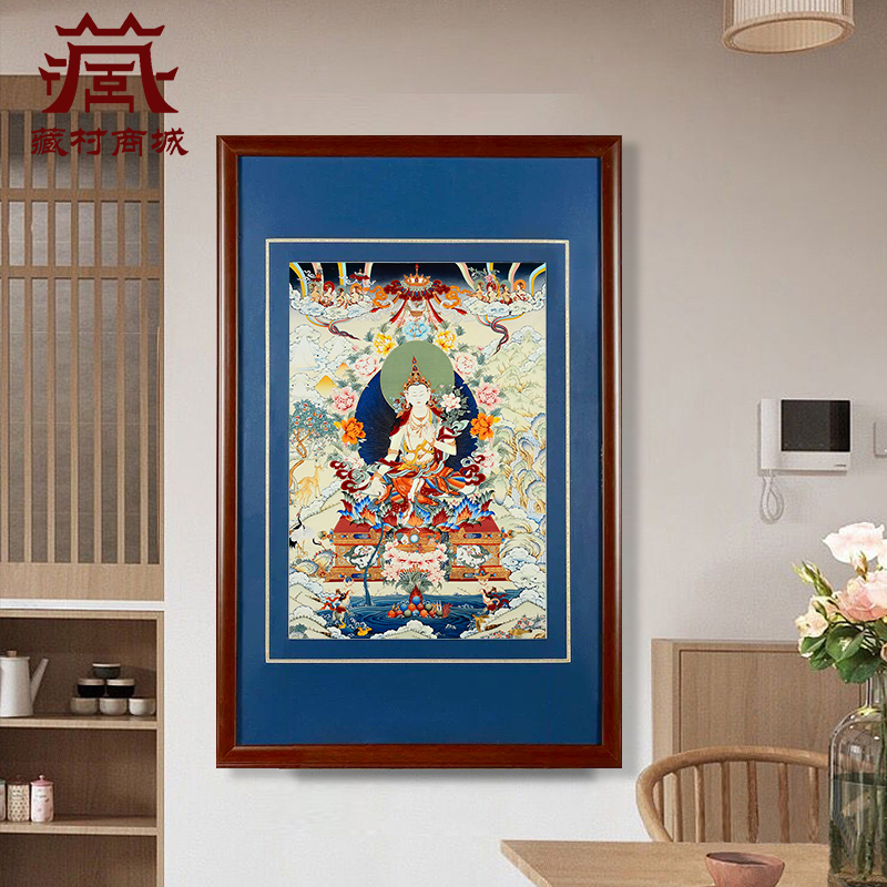 观音菩萨矿物颜料装饰画