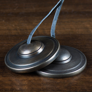 尼泊尔铜碰铃 现代家用室内供具手工雕花打击乐器铃铜钹