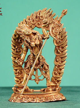 尼泊尔手工室内铜雕装饰摆件