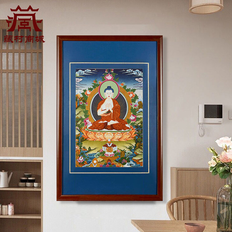 家居装饰画燃灯佛唐卡挂画图片