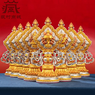 八吉祥摆件一套树脂吉祥八宝全套室内家用八供桌面彩绘吉祥摆件