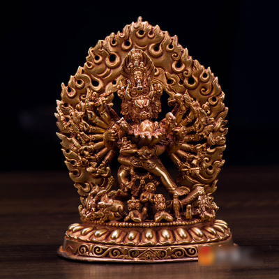 尼泊尔手工铜像摆件4寸迷你