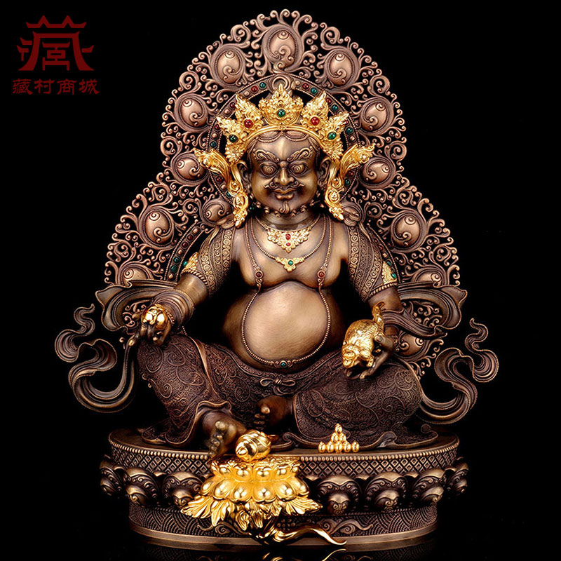 11寸铜黄财神铜像装饰摆件