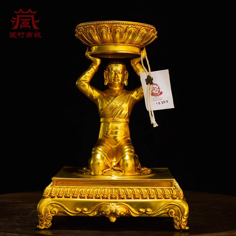 人像酥油灯灯座长明灯蜡烛台