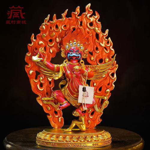 全鎏金大鹏金翅鸟铜像