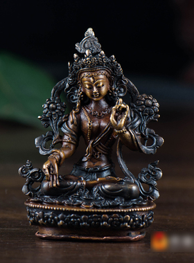 铜像尼泊尔手工铜室内装饰摆件