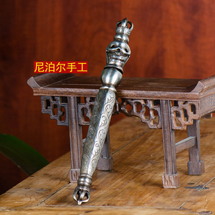 独股金刚橛尼泊尔全铁家用现代供具五股金刚杵小号
