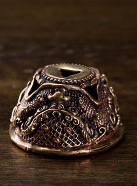 尼泊尔手工底座现代供具圆形