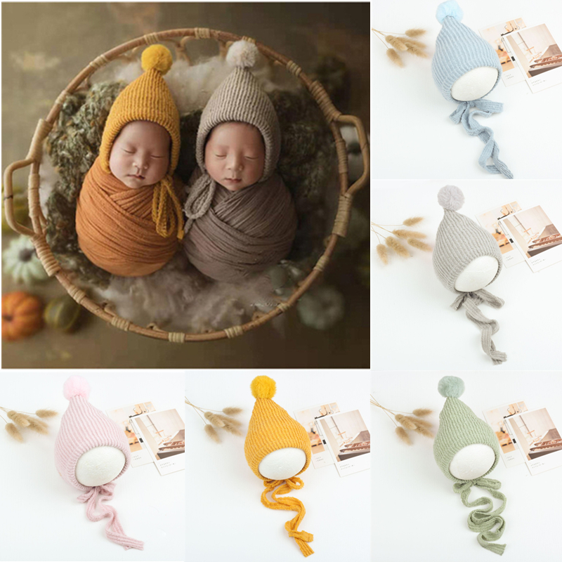 新生儿摄影帽子道具宝宝满月照相