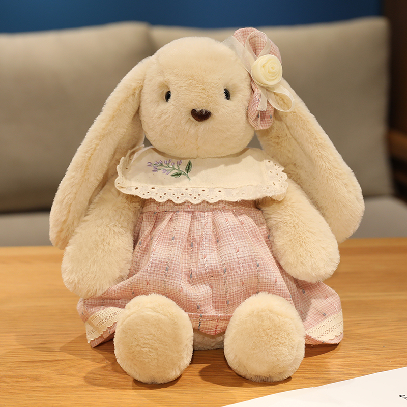 可爱芙芙兔毛绒玩具安抚陪伴娃娃