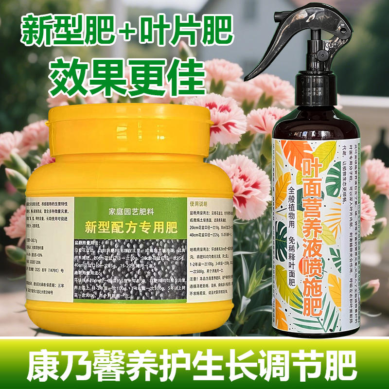 康乃馨专用肥料盆栽杜鹃花肥营养液种花苗养殖叶面肥颗粒缓释肥料