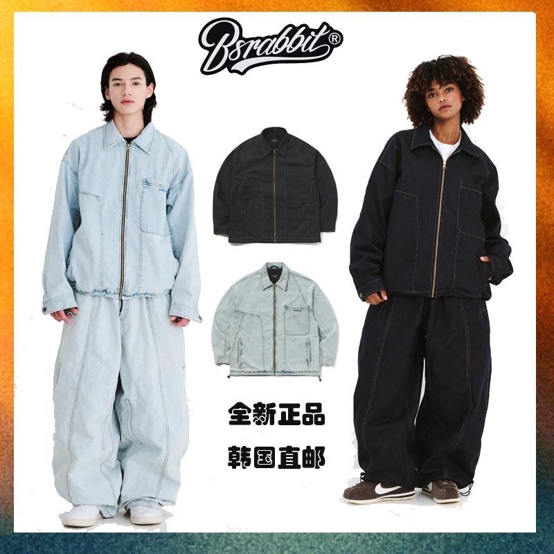 25新款韩国bsrabbit潮牌滑雪服男女同款bsr滑雪服单板牛仔服系列
