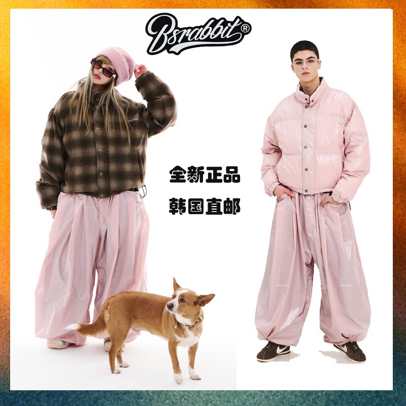 25新款韩国bsrabbit潮牌滑雪服男女同款bsr滑雪服单板双面雪服