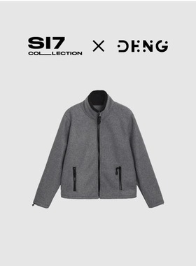 DENG 奢牌同源秋冬立领加厚拉链摇粒绒卫衣外套女FX001