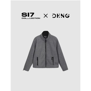 DENG 奢牌同源秋冬立领加厚拉链摇粒绒卫衣外套女FX001