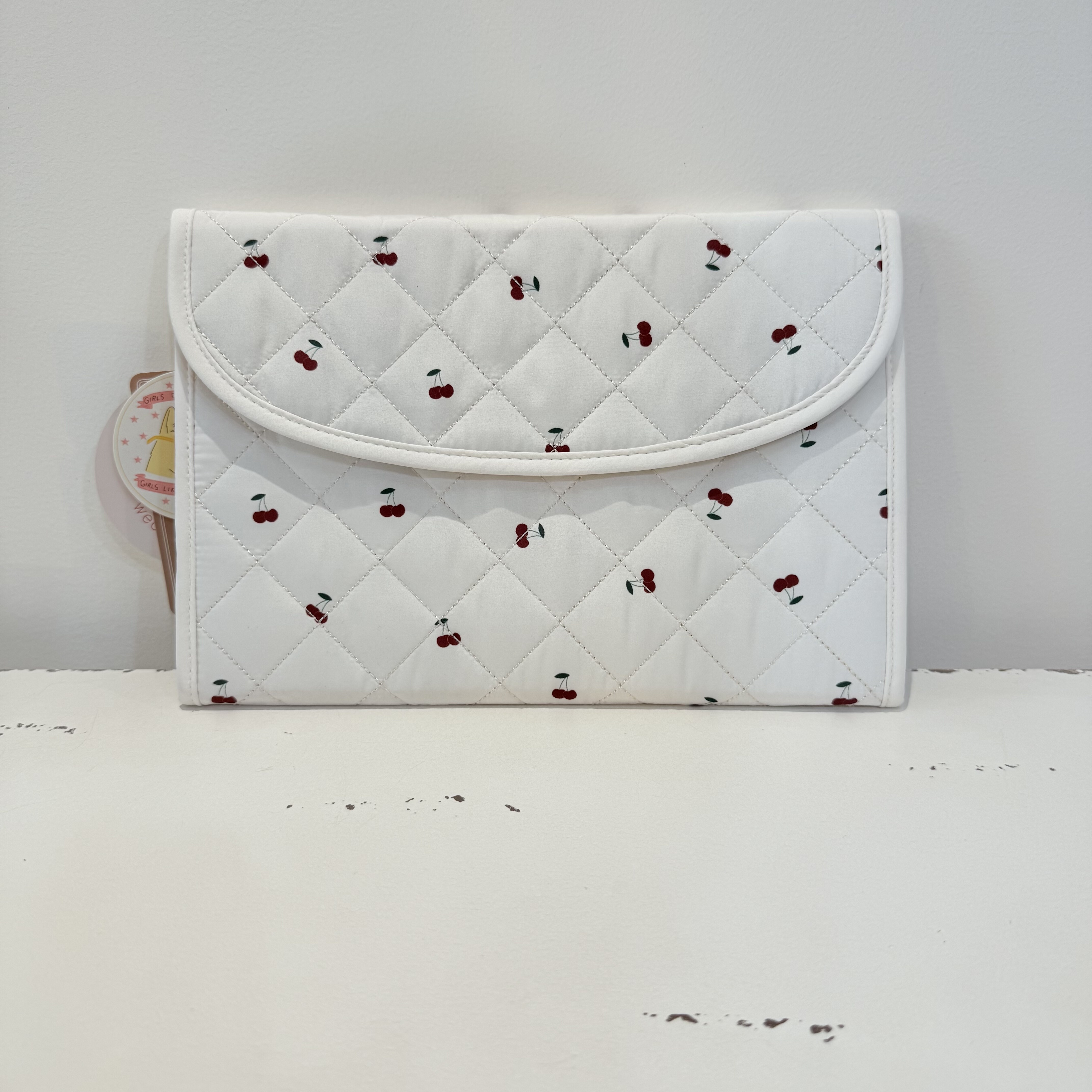 微瑕疵小樱桃印花母子手册证件包 卡 护照 出生证 房产证可入