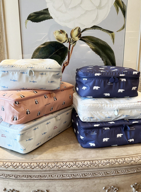 petit trouver 可爱动物印花衣物收纳袋 旅行内衣包 多功能收纳包