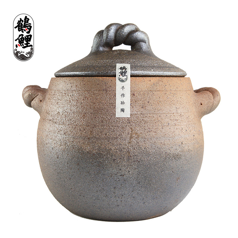 【瑕疵款】天然材质熬中药砂锅煎药砂罐手工传统煲汤明火无釉炖锅